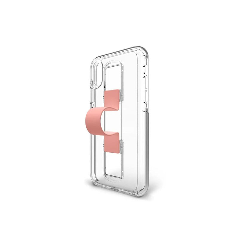 SlideVue iPhone X / XS Clear / Pink Case