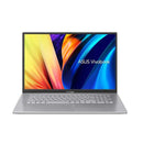 Vivobook 17.3" FHD Laptop R5-5600H 8GB 512GB W11H Icelight Silver (Refurbished) shown in sliver color.