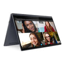 Yoga 7 13.3" FHD 2-in-1 Laptop R5-5600U 16GB 512GB W11H Touch Slate Grey (Refurbished) in use for video calls.