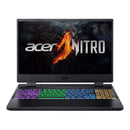 Acer Nitro 5 15.6" FHD 144Hz Gaming Laptop i9-12900H 16GB 512GB RTX3060 W11H Black (Refurbished) with vibrant keyboard.