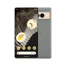 Pixel 7 Pro (Brand New) displayed with a sleek design and vibrant interface featuring app icons and a weather widget.