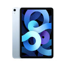 iPad Air 4 Wi-Fi + 4G (Brand New) showcasing vibrant Liquid Retina display in Sky Blue
