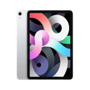iPad Air 4 Wi-Fi + 4G (Brand New) in Silver showcasing vibrant abstract display design.
