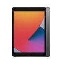 iPad 10.2" 8th Gen Wi-Fi (Brand New) displayed in black with colorful screen background.