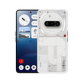 Nothing Phone (3a) 5G Smartphone (Refurbished) in white with a transparent back design.
