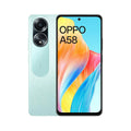 A58 4G Smartphone (Refurbished) with 6.72-inch display and dual camera design.