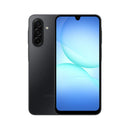 Samsung Galaxy A17 5G (Brand New) - Front and back view in black color, showcasing its sleek design and display.