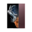 Galaxy S22 Ultra 5G (Brand New) smartphone front and back view with vibrant display and sleek design.